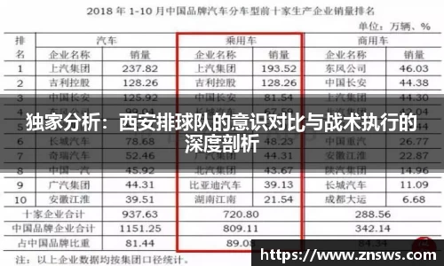 独家分析：西安排球队的意识对比与战术执行的深度剖析