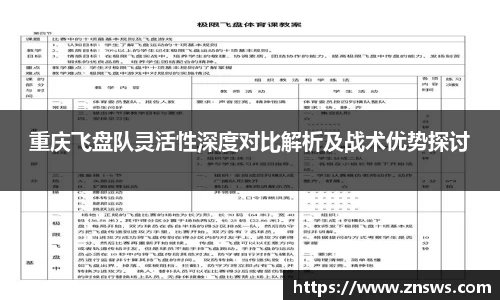 重庆飞盘队灵活性深度对比解析及战术优势探讨